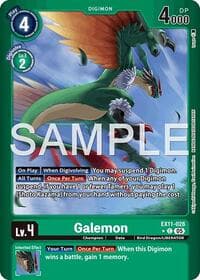 Galemon (Limited Foil) - Dawn of Liberator - Digimon Card Game card