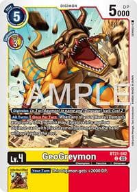 GeoGreymon - BT21-042 (Reprint) - Advanced Booster Digimon Generation - Digimon Card Game card