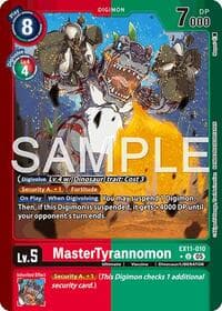 MasterTyrannomon (Limited Foil) - Dawn of Liberator - Digimon Card Game card