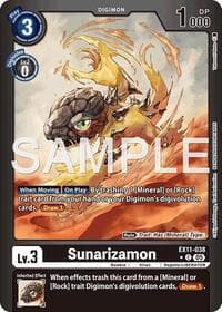 Sunarizamon (Limited Foil) - Dawn of Liberator - Digimon Card Game card