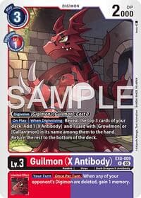 Guilmon (X Antibody) (Reprint) - Advanced Booster Digimon Generation - Digimon Card Game card