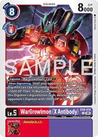 WarGrowlmon (X Antibody) (Reprint) - Advanced Booster Digimon Generation - Digimon Card Game card