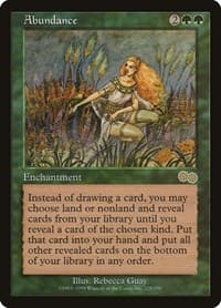 Abundance - Urza's Saga - Magic: The Gathering card