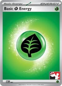 Basic Grass Energy - MEE 001 - Prize Pack Series Cards - Pokemon card