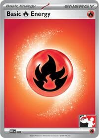 Basic Fire Energy - MEE 002 - Prize Pack Series Cards - Pokemon card