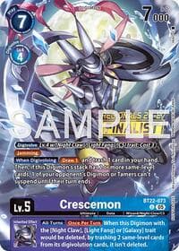 Crescemon (Regionals 26-27 Season 1 Finalist) - Cyber Eden - Digimon Card Game card