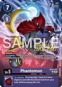 Phantomon (Regionals 26-27 Season 1 Participant) - Release Special Booster 2.5 - Digimon Card Game card