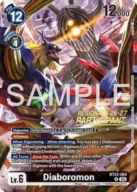 Diaboromon (Regionals 26-27 Season 1 Participant) - Cyber Eden - Digimon Card Game card