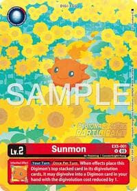 Sunmon (Regionals 26-27 Season 1 Participant) - Animal Colosseum - Digimon Card Game card