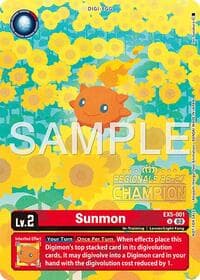 Sunmon (Regionals 26-27 Season 1 Champion) - Animal Colosseum - Digimon Card Game card