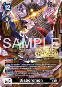 Diaboromon (Regionals 26-27 Season 1 Champion) - Cyber Eden - Digimon Card Game card