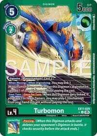 Turbomon (Limited Foil) - Dawn of Liberator - Digimon Card Game card