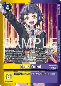 Reina Oumi (Limited Foil) - Dawn of Liberator - Digimon Card Game card