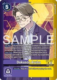 Dokuson Aruba (Limited Foil) - Dawn of Liberator - Digimon Card Game card