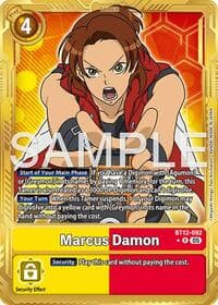 Marcus Damon - BT12-092 (Gold Border) - Advanced Booster Digimon Generation - Digimon Card Game card