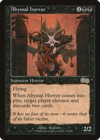 Abyssal Horror - Urza's Saga - Magic: The Gathering card