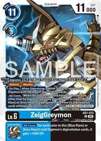 ZeigGreymon - Advanced Booster Digimon Generation - Digimon Card Game card
