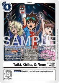 Taiki, Kiriha, & Nene (Reprint) - Advanced Booster Digimon Generation - Digimon Card Game card
