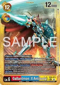 Gallantmon (X Antibody) (Gold Border) - Advanced Booster Digimon Generation - Digimon Card Game card