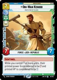 Obi-Wan Kenobi - Protector of Felucia - A Lawless Time - Star Wars: Unlimited card