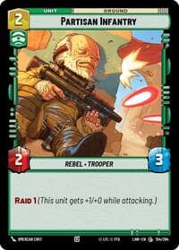 Partisan Infantry - A Lawless Time - Star Wars: Unlimited card