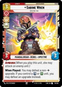Sabine Wren - Spectre Five - A Lawless Time - Star Wars: Unlimited card
