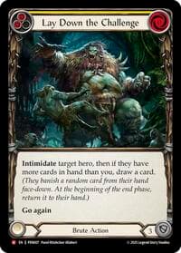 Lay Down The Challenge (Yellow) - Compendium of Rathe - Flesh and Blood TCG card