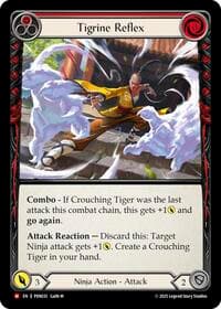 Tigrine Reflex (Red) - Compendium of Rathe - Flesh and Blood TCG card