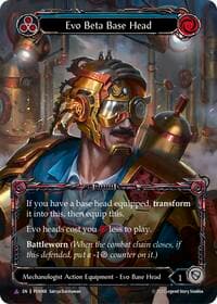 Evo Beta Base Head (Blue) (Marvel) - Compendium of Rathe - Flesh and Blood TCG card