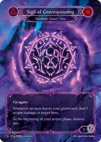 Sigil Of Gravespawning (Blue) (Marvel) - Compendium of Rathe - Flesh and Blood TCG card