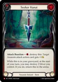 Seeker Kunai (Red) - Compendium of Rathe - Flesh and Blood TCG card