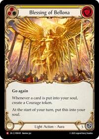 Blessing Of Bellona (Yellow) - Compendium of Rathe - Flesh and Blood TCG card