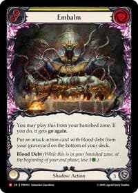 Embalm (Yellow) - Compendium of Rathe - Flesh and Blood TCG card