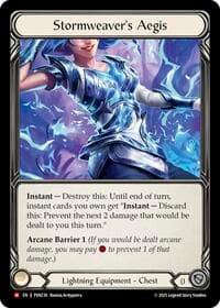 Stormweavers Aegis - Compendium of Rathe - Flesh and Blood TCG card