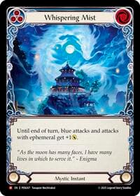 Whispering Mist (Blue) - Compendium of Rathe - Flesh and Blood TCG card