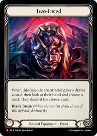 Two-Faced - Compendium of Rathe - Flesh and Blood TCG card