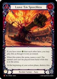 Leave Em Speechless (Blue) - Compendium of Rathe - Flesh and Blood TCG card