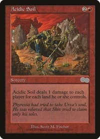 Acidic Soil - Urza's Saga - Magic: The Gathering card