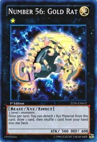 Number 56: Gold Rat - 2013 Zexal Collection Tin - YuGiOh card