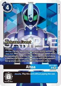 Altea - Dawn of Liberator Release Event Cards - Digimon Card Game card