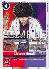 Chitose Horaiji - Dawn of Liberator Release Event Cards - Digimon Card Game card