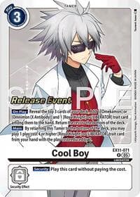 Cool Boy - Dawn of Liberator Release Event Cards - Digimon Card Game card