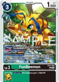 FunBeemon - Dawn of Liberator Release Event Cards - Digimon Card Game card