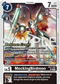 MockingBirdmon - Dawn of Liberator Release Event Cards - Digimon Card Game card
