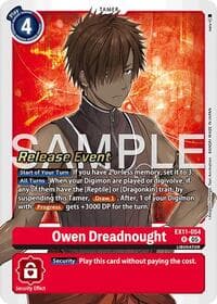 Owen Dreadnought - Dawn of Liberator Release Event Cards - Digimon Card Game card