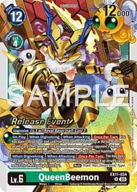 QueenBeemon - Dawn of Liberator Release Event Cards - Digimon Card Game card