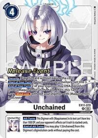 Unchained - Dawn of Liberator Release Event Cards - Digimon Card Game card
