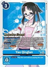 Yao Qinglan - Dawn of Liberator Release Event Cards - Digimon Card Game card