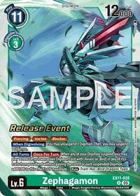 Zephagamon - Dawn of Liberator Release Event Cards - Digimon Card Game card