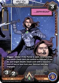 Clarity, Elegant Exchange - Ancient Alphas - Alpha Clash card